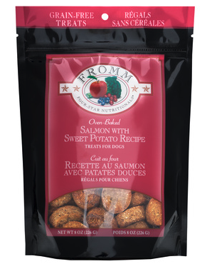 FROMM 4 STAR TREATS DOG SALMON SWEET POTATO 8 OZ