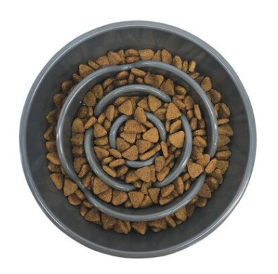 MESSY MUTTS SLOW FEEDER 3 CUP GREY