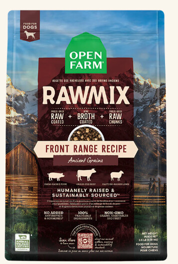 OPEN FARM DOG DRY ANCIENT GRAIN RAWMIX FRONT RANGE 20#