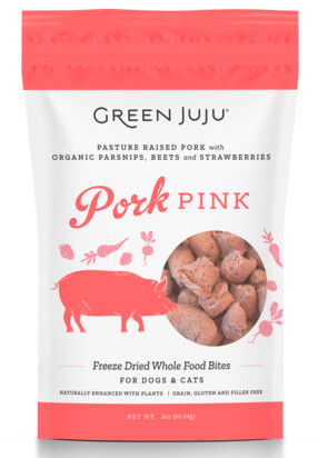 GREEN JUJU FD TOPPER PORK 3 OZ