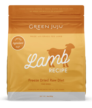 GREEN JUJU FD RAW DIET LAMB 14 OZ