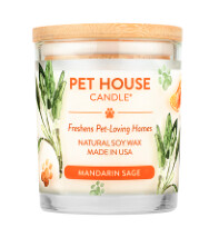 PET HOUSE CANDLE MANDARIN SAGE 9OZ