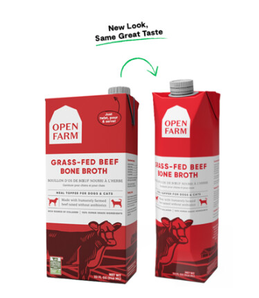 OPEN FARM BONE BROTH BEEF 33.8 OZ