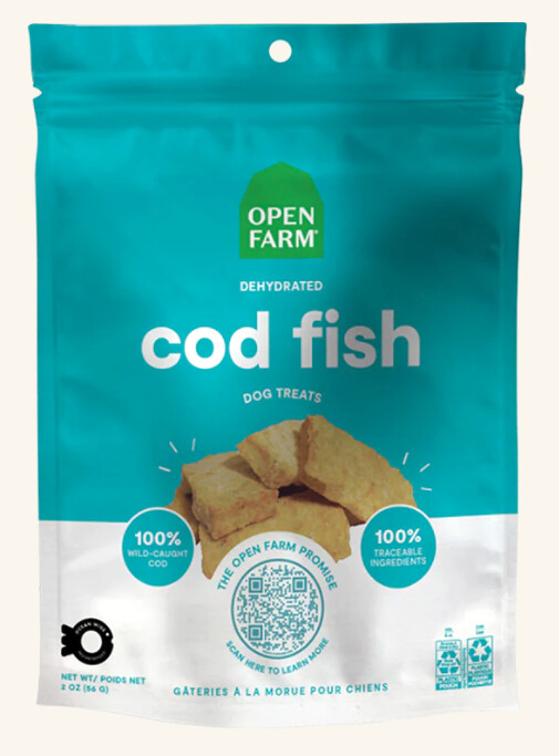 Open Farm Dog Treat Cod Fish 2 oz