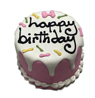 Bubbas Rose Pink Birthday Cake Small