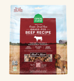 OPEN FARM DOG FD RAW BEEF 22 OZ