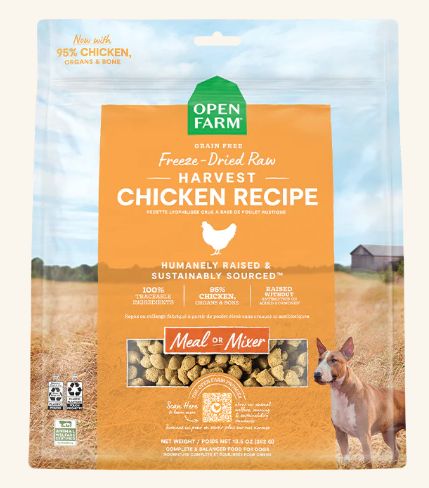 OPEN FARM DOG FD RAW CHICKEN 22 OZ