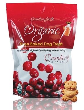 GRANDMA LUCY&#39;S TREAT DOG ORGANIC  CRANBERRY 14 OZ