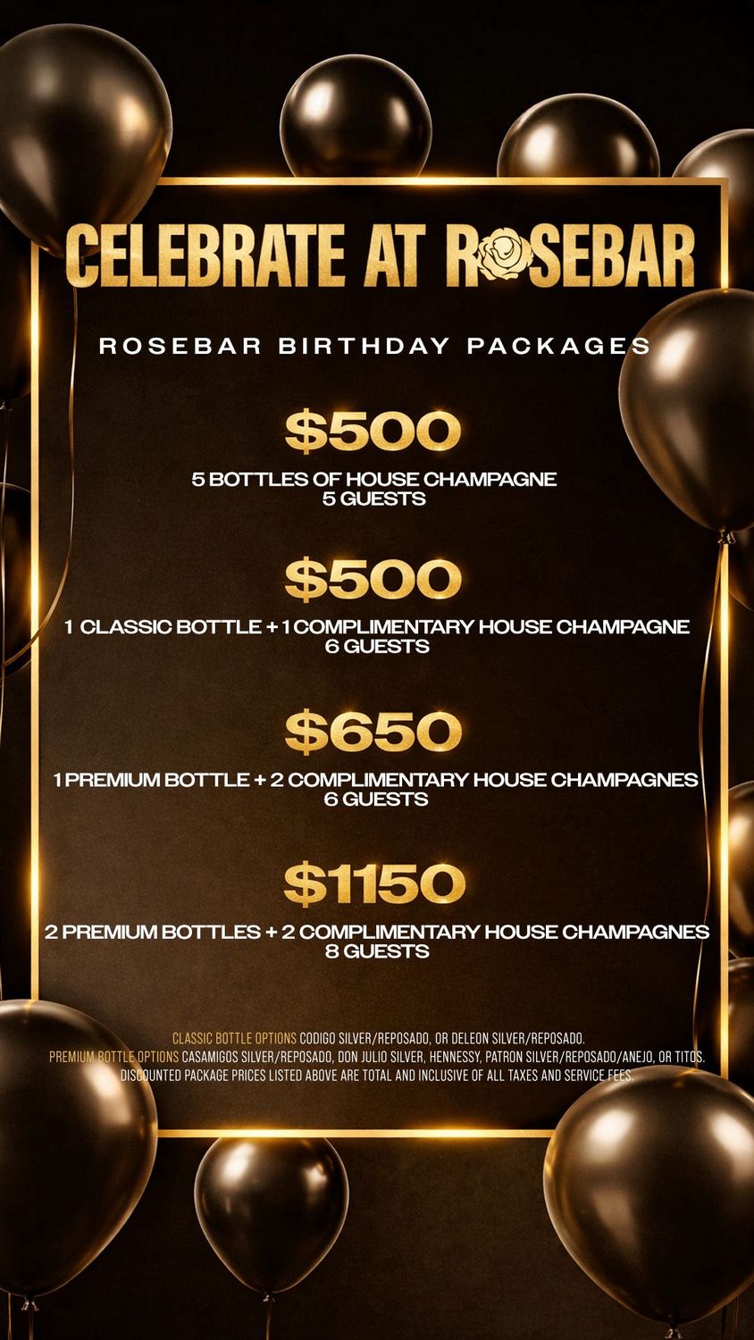 Friday & Saturday Birthday Package