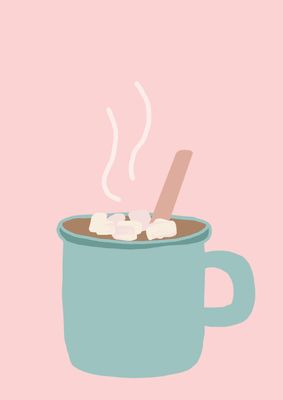 Hot Chocolate wenskaart