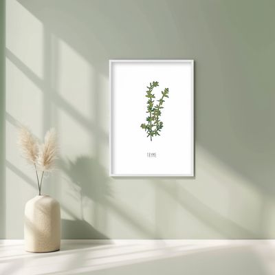 Poster Thyme – Botanisch &amp; Fris