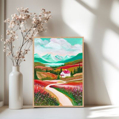 Poster Dream House – Rust &amp; droomlandschap