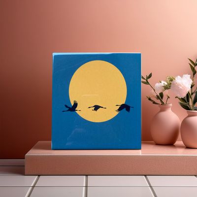 Keramiek tegels met illustraties geïnspireerd op natuur en kleur