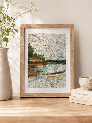 Originele kunst op kaarten met handgeschilderde details en natuurlijke kleuren