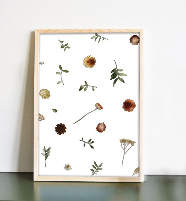 Autumn Glory – botanische herfstposter