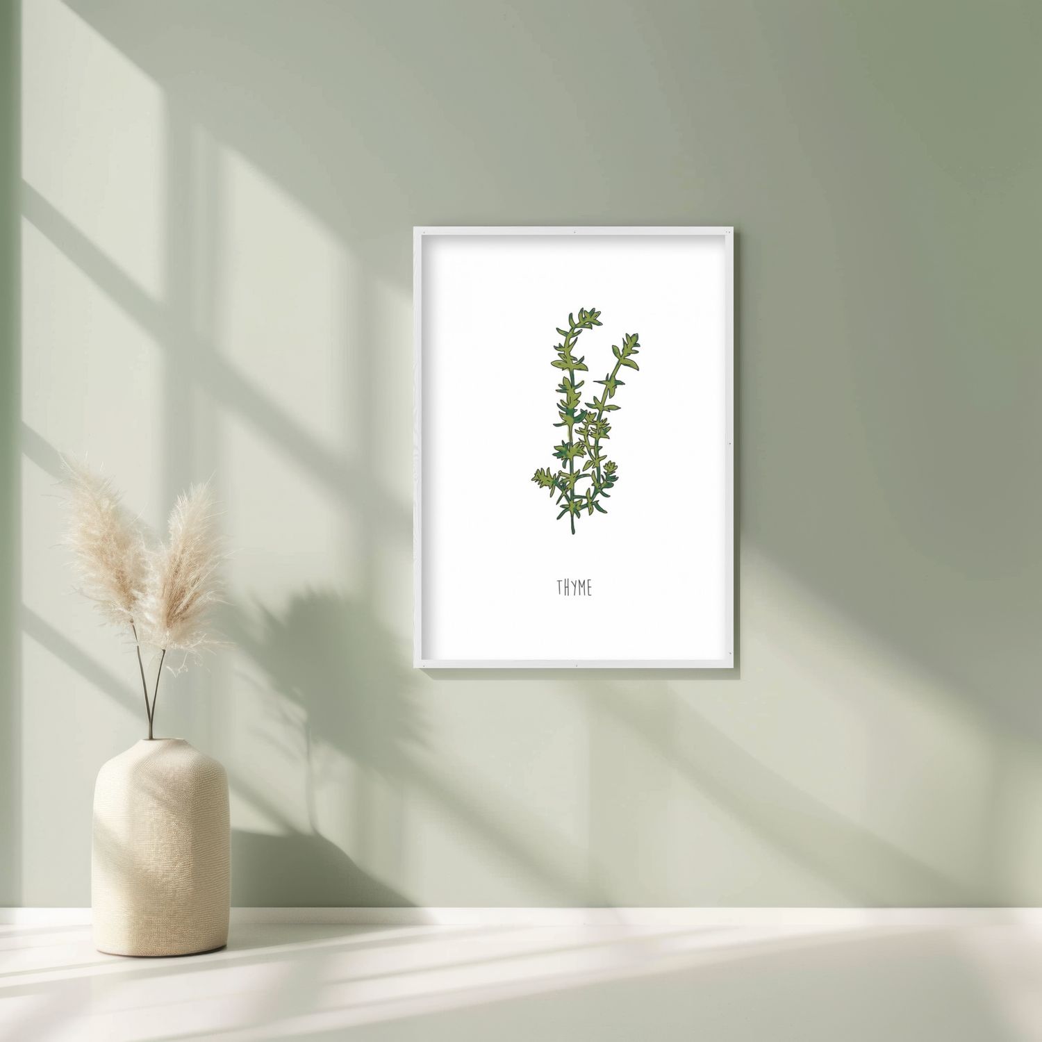 Thyme – kruidenposter met tijm