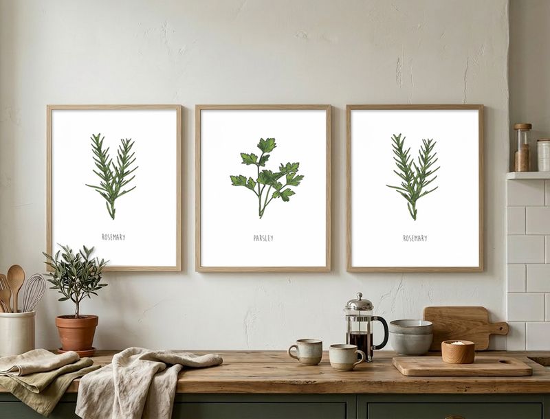 Kruidenposter set – voor de keuken (3 prints A4)
