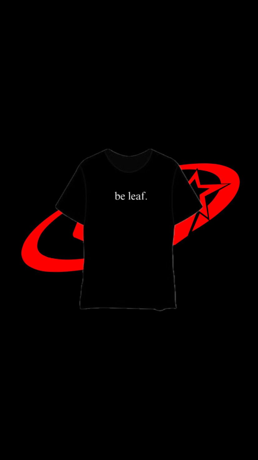 BE LEAF TEE BLACK