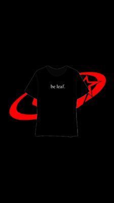 BE LEAF TEE BLACK