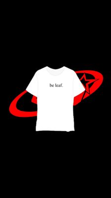 BE LEAF TEE WHITE