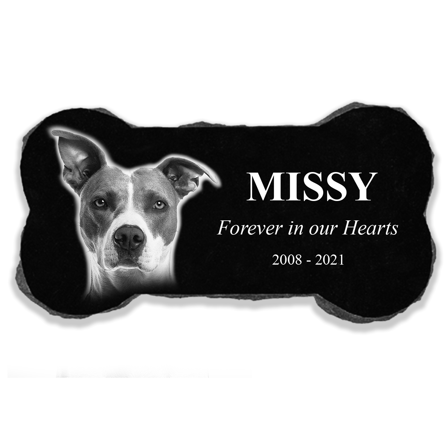 Granite Pet Marker  - Dog Bone - 12&quot;x6&quot;