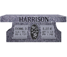 Cremation Pedestal Bench