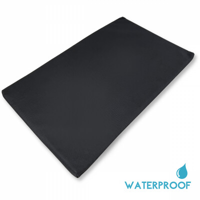 Waterproof Benchkussen Nylon - Zwart Diverse maten