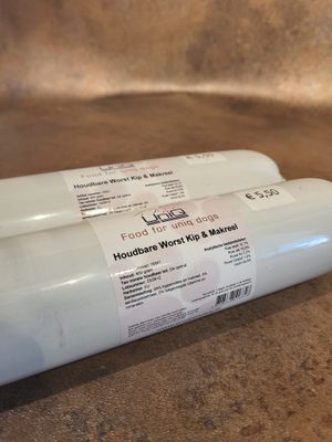 800 gram Houdbare worst Kip/Makreel