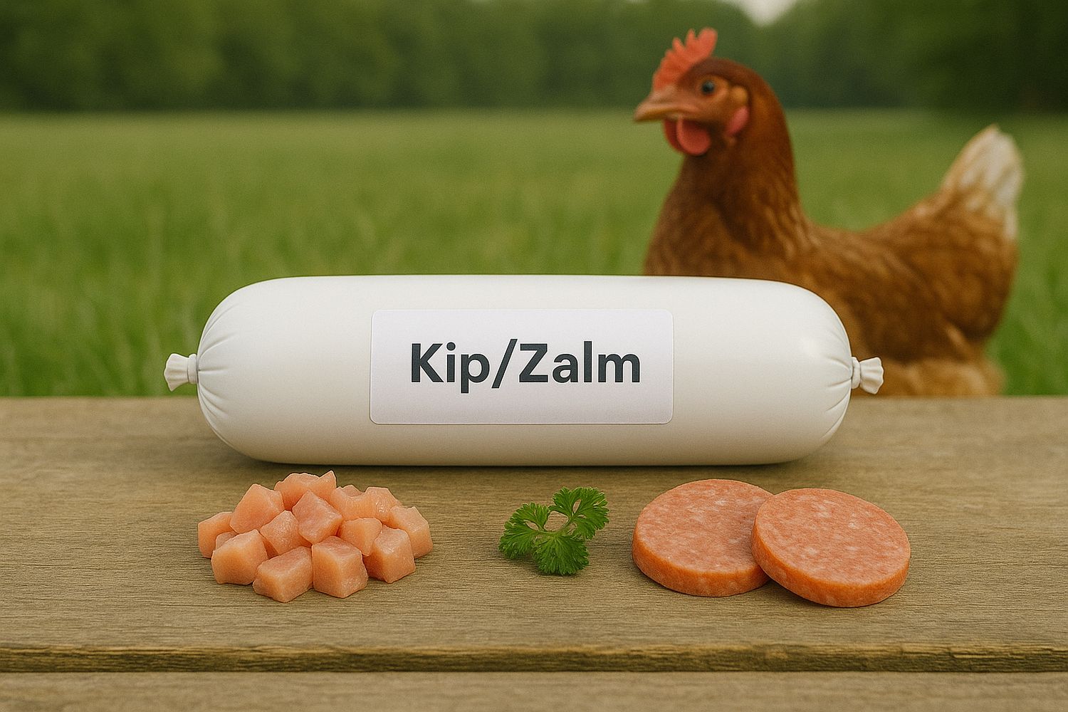 800 gram Houdbare worst Kip/Zalm