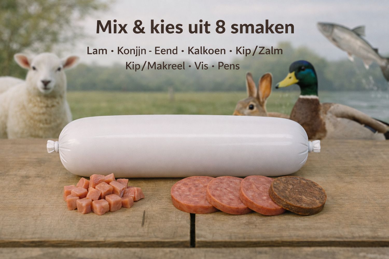 Mix Houdbare Worsten 800 gram - keuze uit 8 smaken