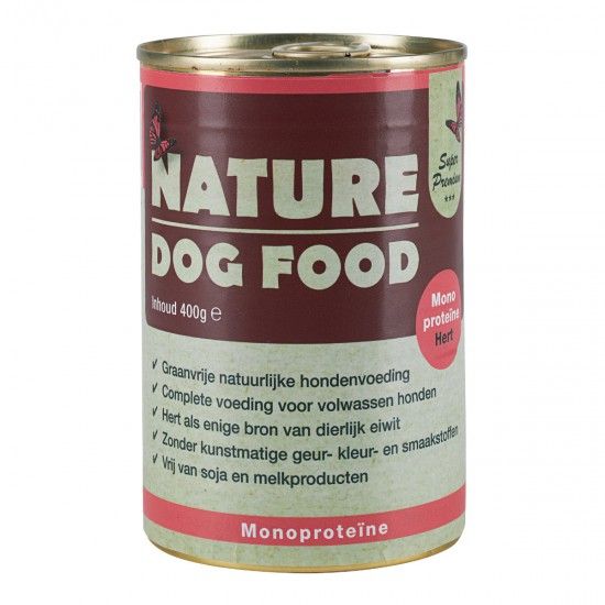 Nature Dog Hert natvoer - 400 gram
