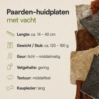 Paardenhuid platen met vacht