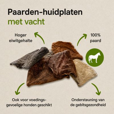 Paardenhuid platen met vacht