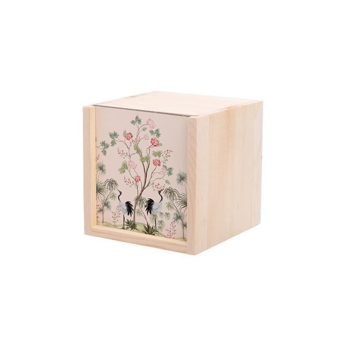 Boîtes en bois 10 x 10 x 10 cm + plaqué personnalisé  en HDF  Les tarifs  entre  l35,00 €   €  à   24,50 €