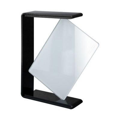 Cadre photo en verre 9.3*13.8cm avec support acrylique noir brillant  Les tarifs entre  28.00  € à 19.60  €