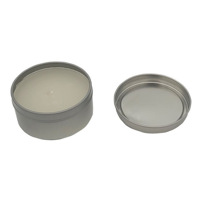 bougies à l&#39;orange avec boîte aluminium sublimable - Ø 6,5 x 3 cm  prix entre  24.00 € à  16.80€