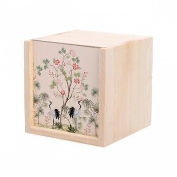 boîtes en bois 10 x 10 x 10 cm + plaque personnalisé  en HDF 35€ a 24€
