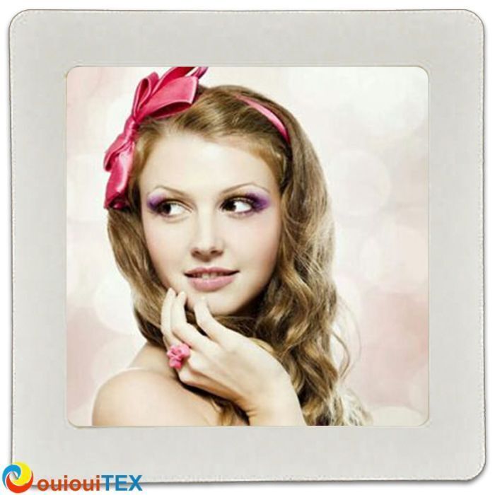 Cadre photo en MDF avec revêtement à effet cristal carré 25*25cm + plaque sublimable  Les tarifs entre    27.00€    € à       €