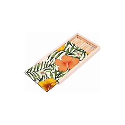 boîtes à crayon en bois 19 x 10.5 x 1.7 cm  Les tarifs entre  18.00  € à   12.60€