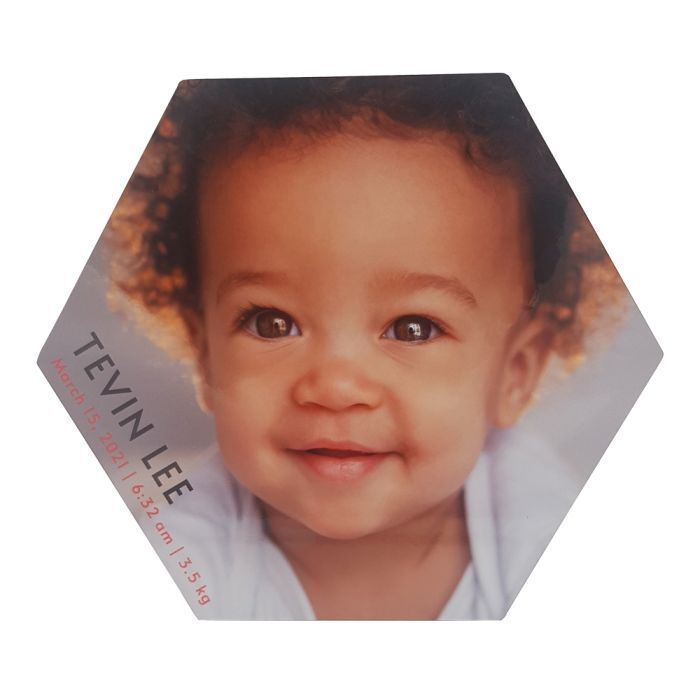 cadres photo HDF Chroma luxe® - Hexagone 165 x 165 x 6.35 mm (CL 4905)  Les tarifs entre    26.00 € à 18.00 €