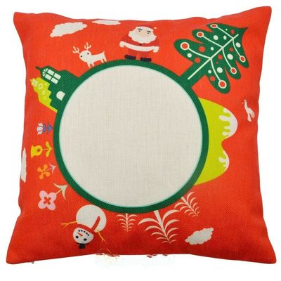 Deux housses de coussin de noël rouges en toile de chanvre 40*40cm  les prix entre  29.00€  à  25.30€