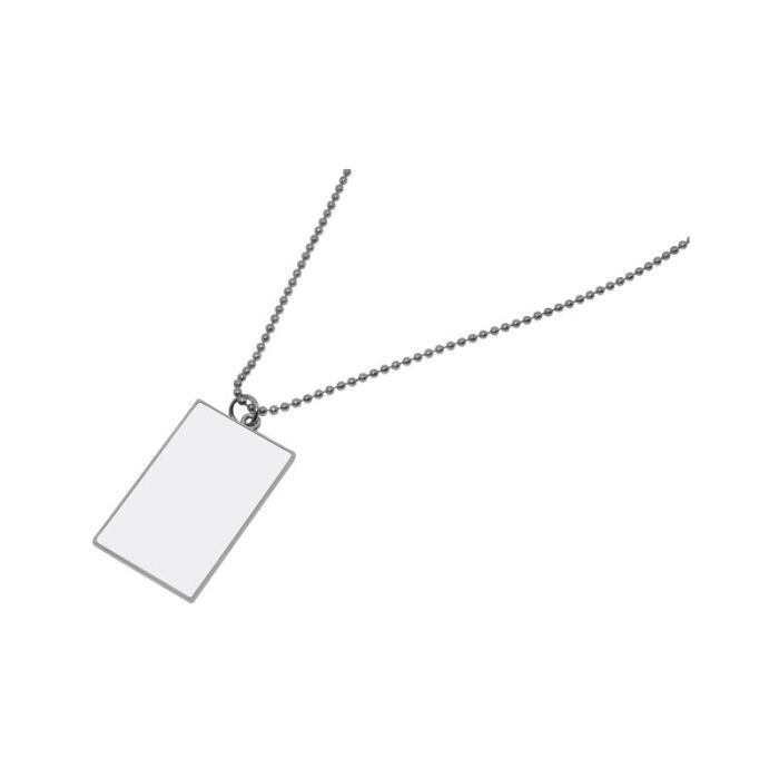 Collier avec médaillon forme rectangle