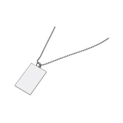 Collier avec médaillon forme rectangle