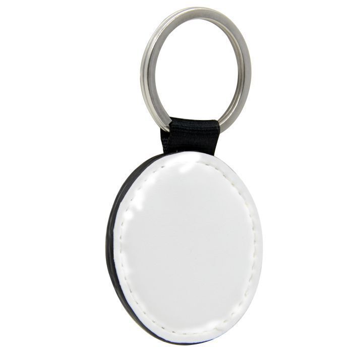 DEUX porte-clefs rond en simili cuir double face sublimable  PRIX ENTRE 23.50 €