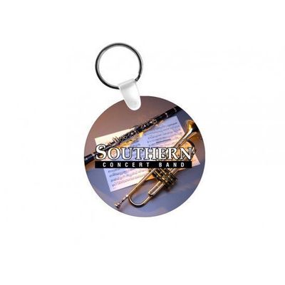 DEUX  porte-clefs rond en fibre de verre double face sublimable  PRIX ENTRE  20 .00 € à 14.00€