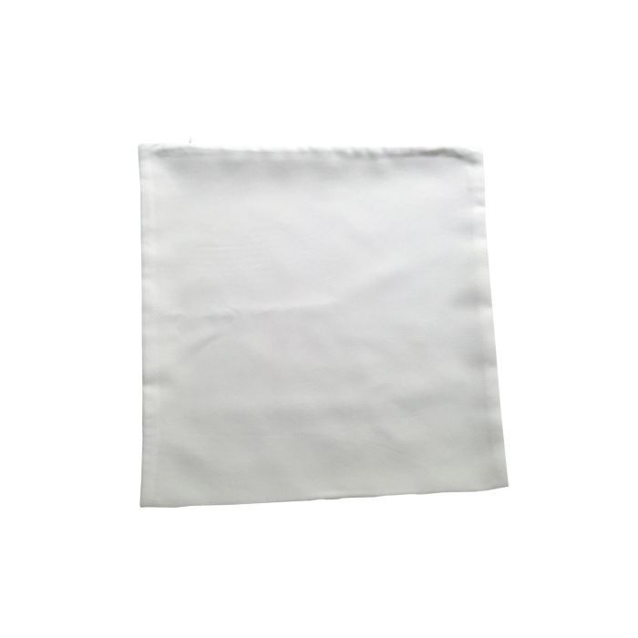 .Deux Housses de coussin carré 40*40cm en tissus blanc texturé
