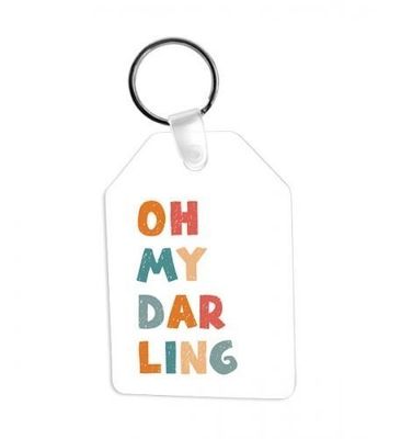 deux porte-clefs en aluminium mat forme étiquette double face sublimable  PRIX ENTRE  20.00€  à 14.00€