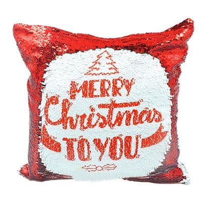 Deux  housses de coussin à sequin réversible rouge / blanc sublimable 40*40cm  les prix entre  30.00€  à  25.50€
