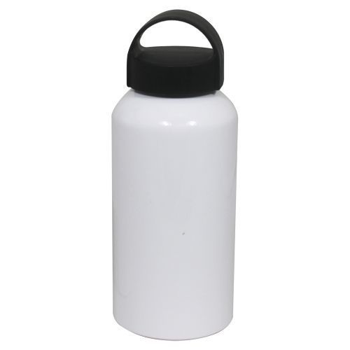 Gourde Alu Blanche avec Bouchon à anse - 600 ml