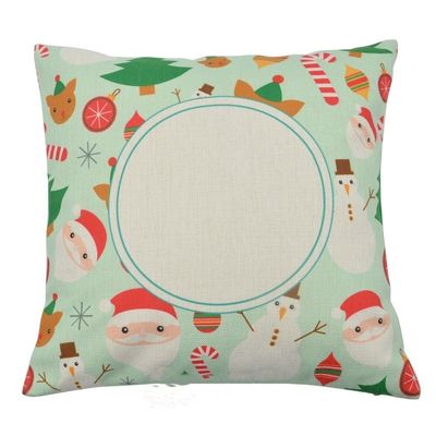 deux  housses de coussin de noël verts en toile de chanvre 40*40cm  prix entre 29.00€ à 20.30€